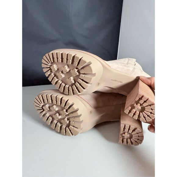 Vince Camuto Erinia Laceless Lug Sole‎ Booties Womens 11M Taupe Boho Fall Grunge - Picture 5 of 14